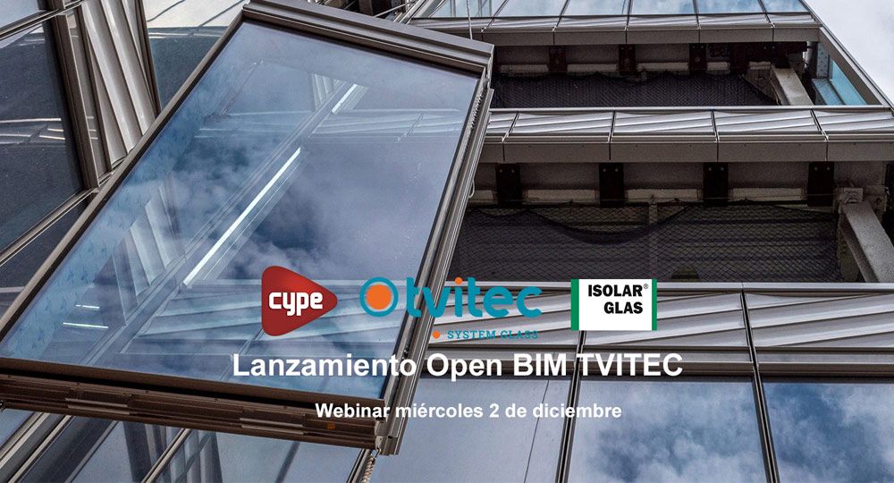 Tvitec lanza Open BIM: acristalamientos sostenibles para proyectos de arquitectos e ingenierías