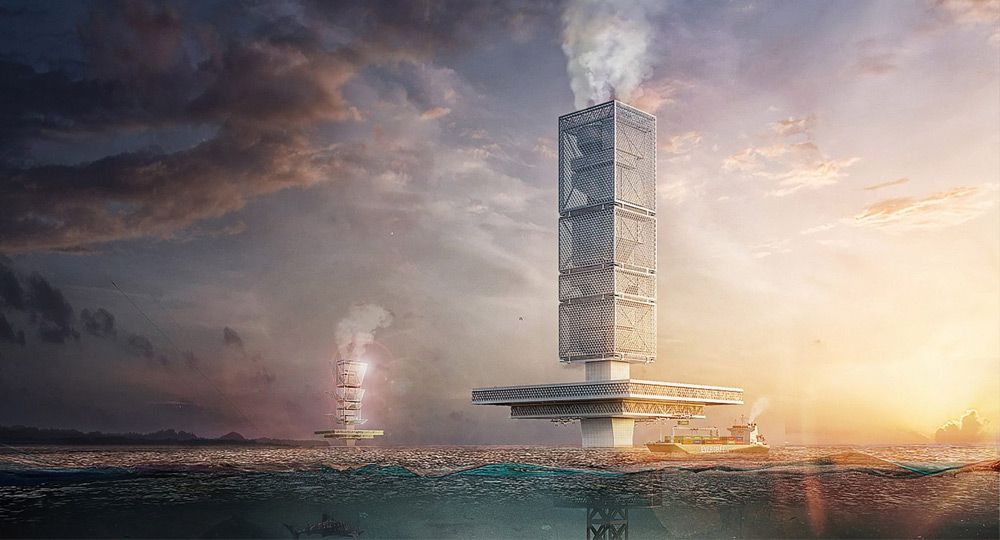 Rascacielos de Filtración. Arquitectura ambiental de Honglin Li