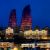 Flame Towers en Baku. HOK Architects
