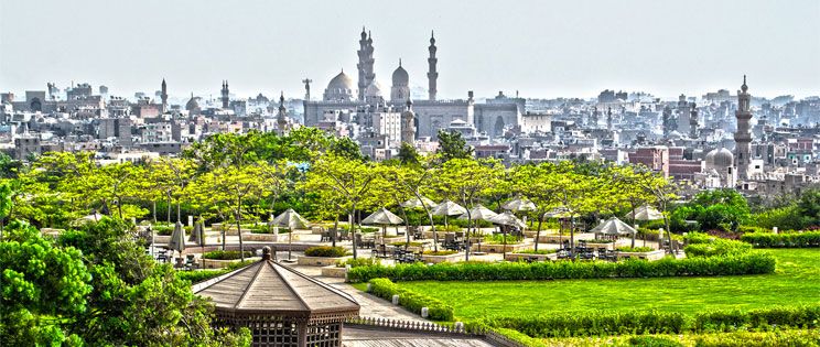 Al-Azhar Park, un pulmón en pleno centro de El Cairo