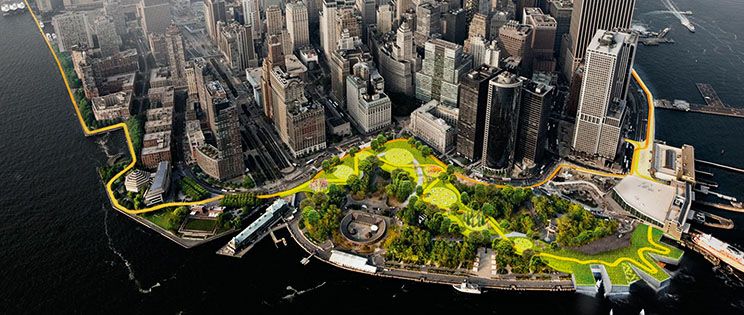Protecciones sostenibles para Nueva York del arquitecto Bjarke Ingels (BIG)
