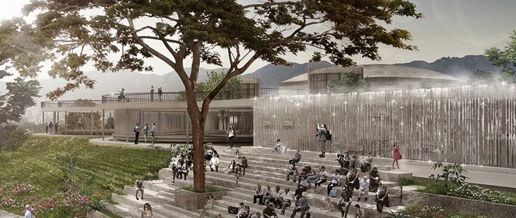 Parque ecoeficiente y depósitos de aguas en Medellín Colombia 