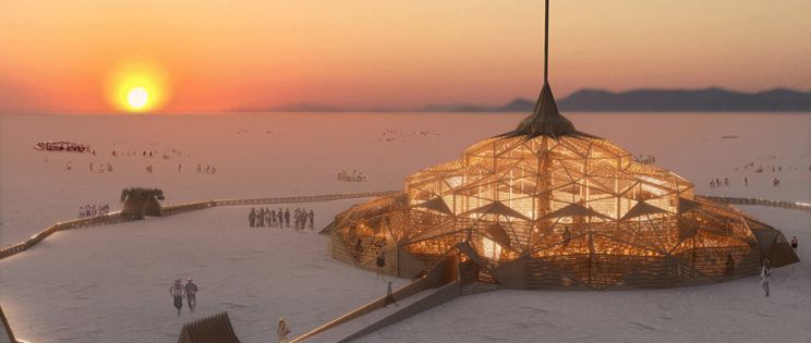 Temple of the Heart: Un Espacio de Sanación Comunal en el Burning Man 2023