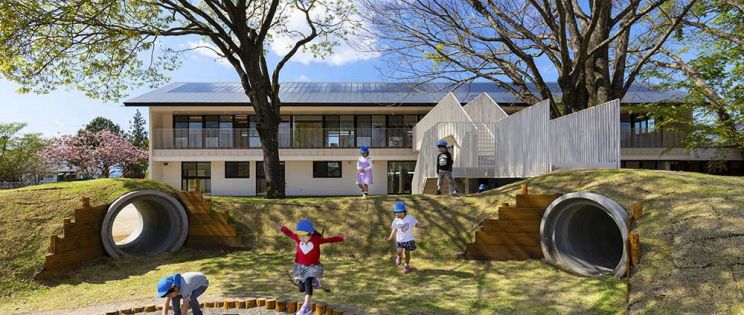 Escuela infantil MRN de Hibinosekkei. Arquitectura para la conexión