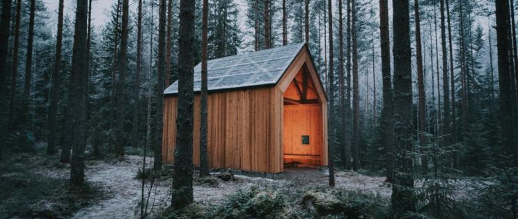 Refugio de la iglesia de piedra - Kirkkovi Wooden Shelter