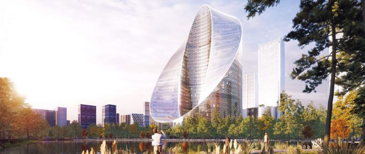Nueva sede I+D de OPPO en Hangzhou. Proyecto O-Tower de BIG 