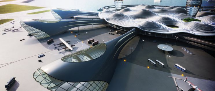 Centro de Transporte SPACEPORT CITY: arquitectura hacia el futuro