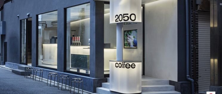 Café, clima y diseño: la propuesta futurista de TEKI DESIGN en Kioto