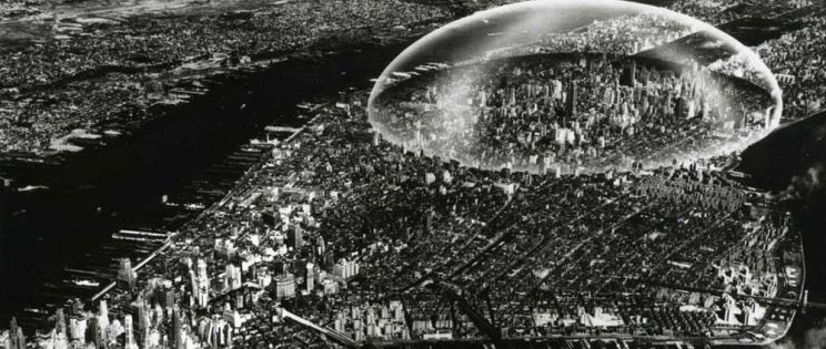 Proyecto de la Cúpula sobre Manhattan de Buckminster Fuller (© cosas de arquitectos) La utopía como revolución en la arquitectura