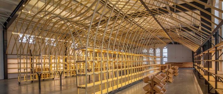 Revitalización de las industrias rurales: Sala de exhibición Crisantemo de Hielo Yuntai de LUO Studio Revitalización de las industrias rurales: Sala de exhibición Crisantemo de Hielo Yuntai de LUO Studio