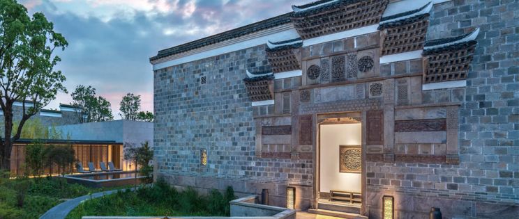 Hotel Amanyangyun por Kerry Hill Architects. Arquitectura fusión