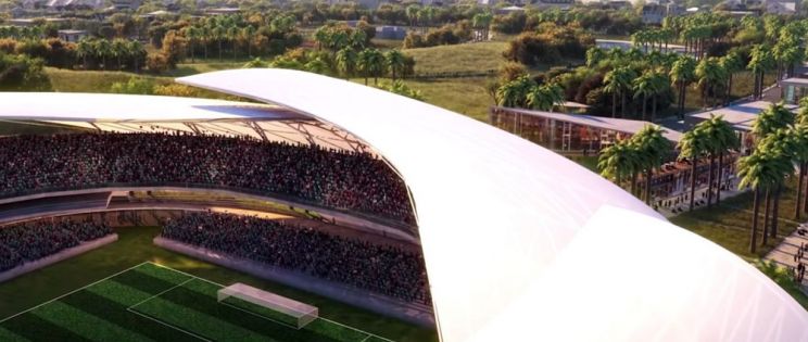 Estadio de futbol de David Beckham en Miami. Estudio Arquitectonica