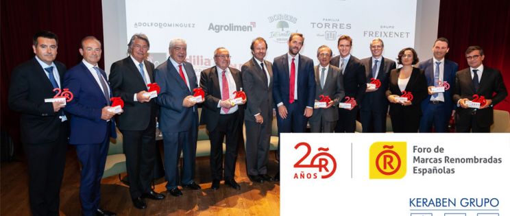 Keraben Grupo es homenajeada en el 20º aniversario del Foro de Marcas Renombradas