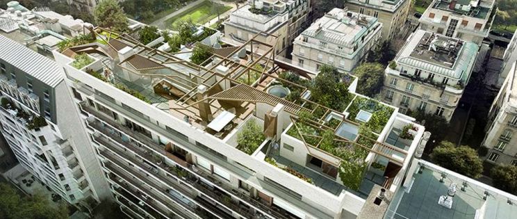La Forêt Urbaine de Matteo Cainer Architects. Ático de lujo en el centro de París