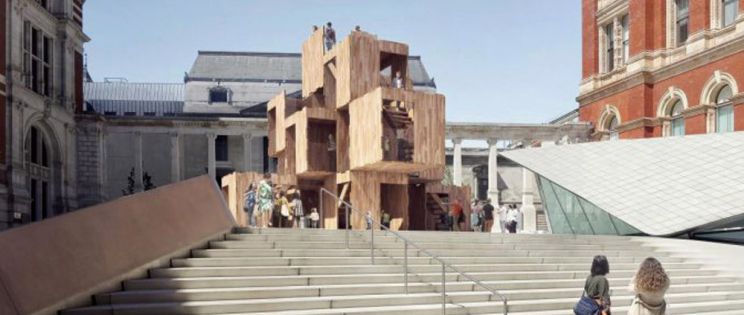 Multiply en el festival de diseño de Londres. Arquitectura modular con madera