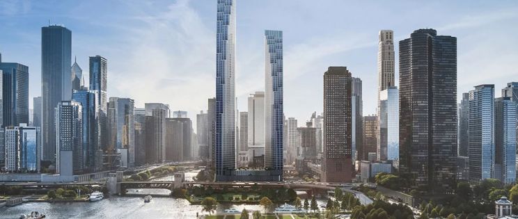 Dueto de torres en Chicago. Proyecto 400 Lake Shore Drive de SOM Architects