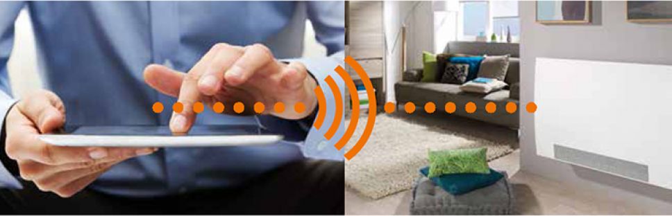 Aerotermia con radiadores inteligentes frio/calor que ahorran energía