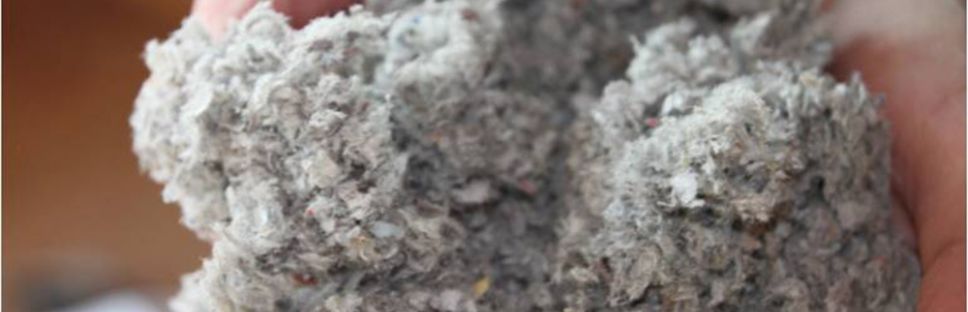 Aislamientos térmicos sostenibles para la arquitectura: aislamiento de celulosa.