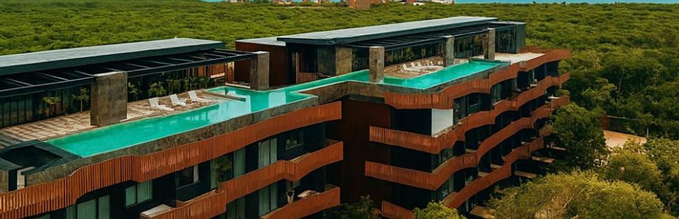 Amira District: geometría fluida y jungla arquitectónica en Tulum