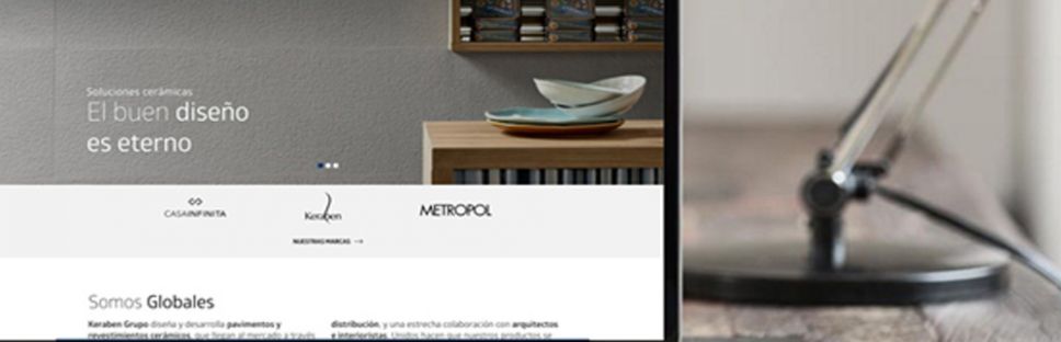 Keraben Grupo refuerza su presencia online con una renovada web