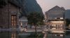Vista al ocaso del complejo hotelero AlilaYangshuo, Vector Architects. Imagen: designedboom